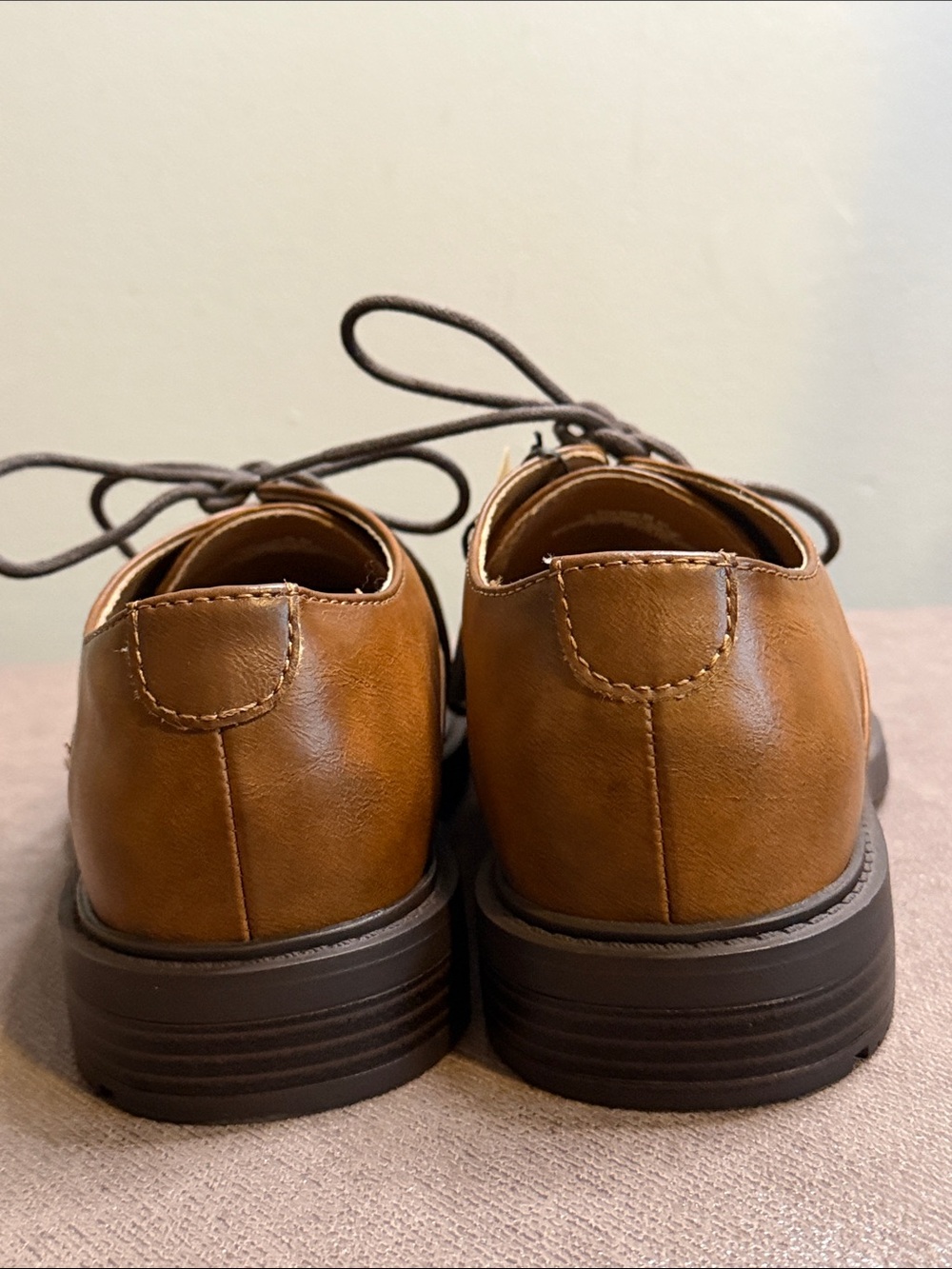 Frye Men's Colton Brush Brown Oxford Lace Dress Shoes Size 8 New With Box & Tags - Picture 4 of 9